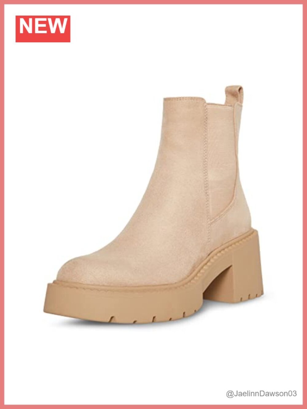 Womens Tianna Chelsea Ankle Bootie Pull-On Round Toe Block Heel Fall Boot